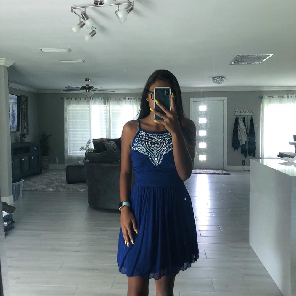 NWOT Spaghetti strap beaded dress